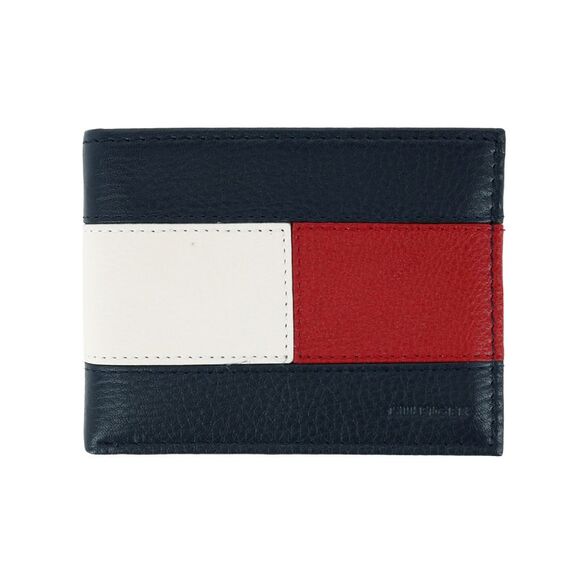 Tommy Hilfiger Men's Leather Orson RFID Bifold Wallet with Removable Passcase - Picture 1 of 6